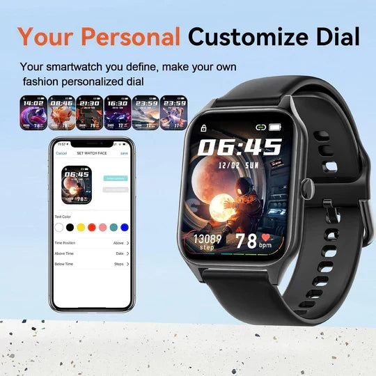 Smart Watch | Wellness, Fitness Tracking | Heart Rate, Blood Pressure, Blood Oxygen
