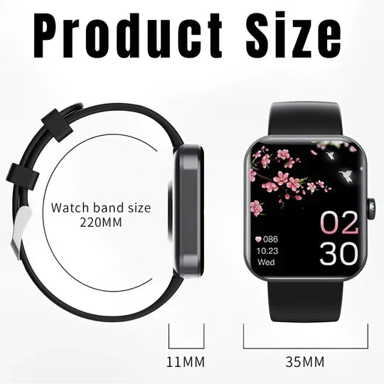 Smart Watch | Wellness, Fitness Tracking | Heart Rate, Blood Pressure, Blood Oxygen