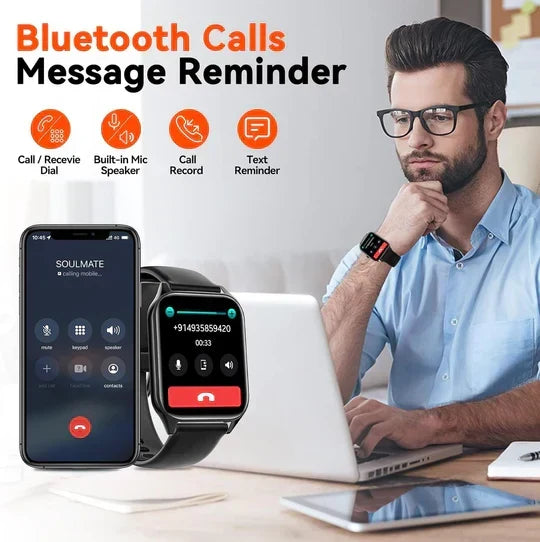 Smart Watch | Wellness, Fitness Tracking | Heart Rate, Blood Pressure, Blood Oxygen
