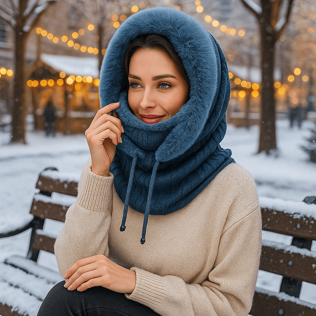 Winter Knit Set | Soft, Warm Knitted Accessories | Hood with Cosy Lining