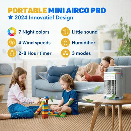 Portable air conditioner, 4-in-1 air cooler – USB-C