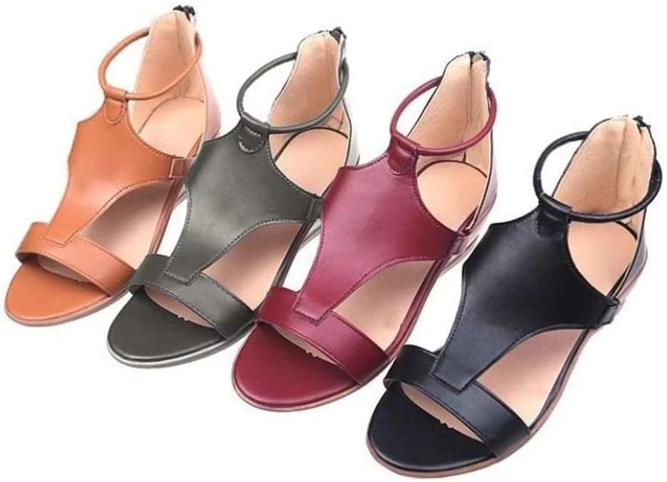 Women's Orthopedic Sandals | Leather, Ankle Strap, Elevated Heel