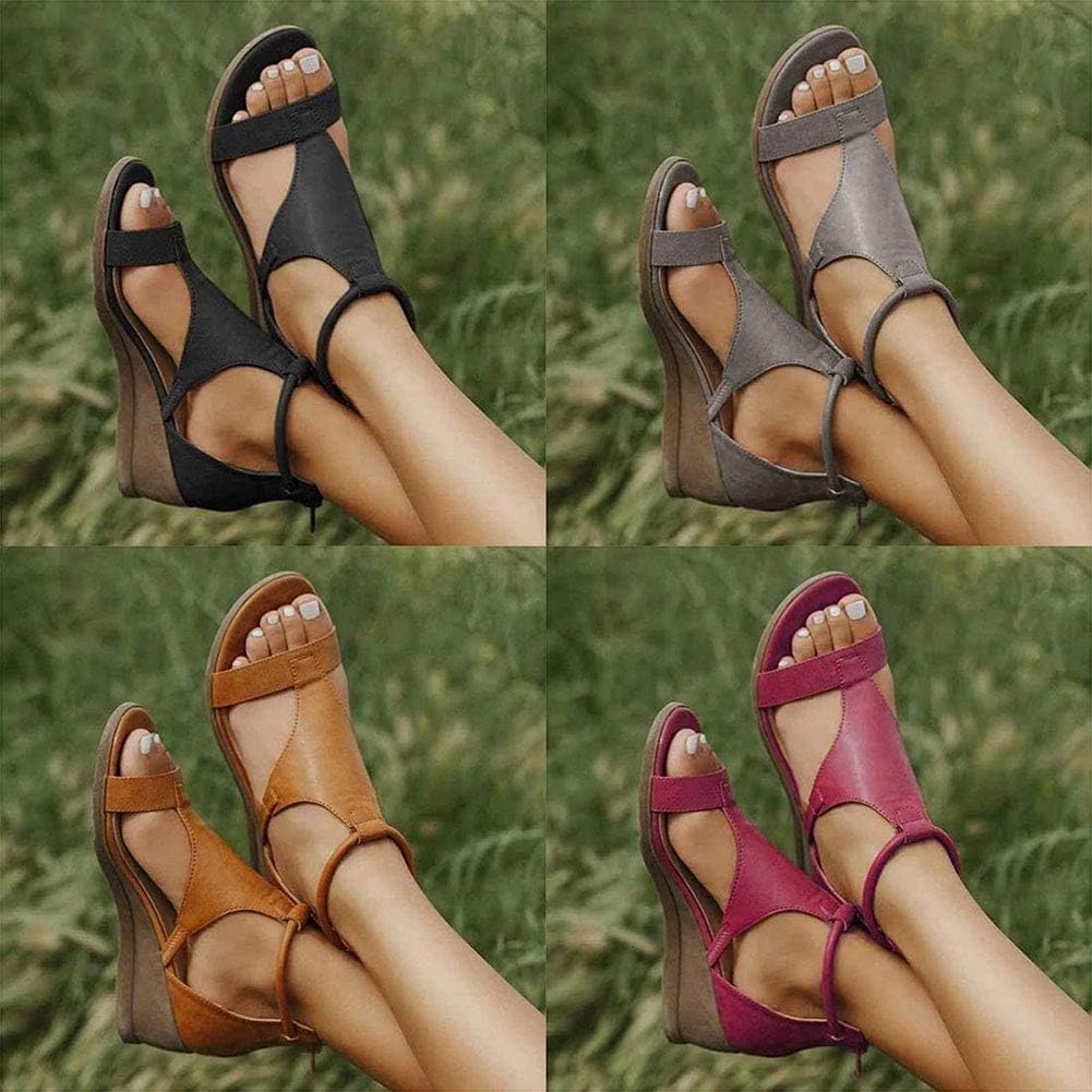 Women's Orthopedic Sandals | Leather, Ankle Strap, Elevated Heel