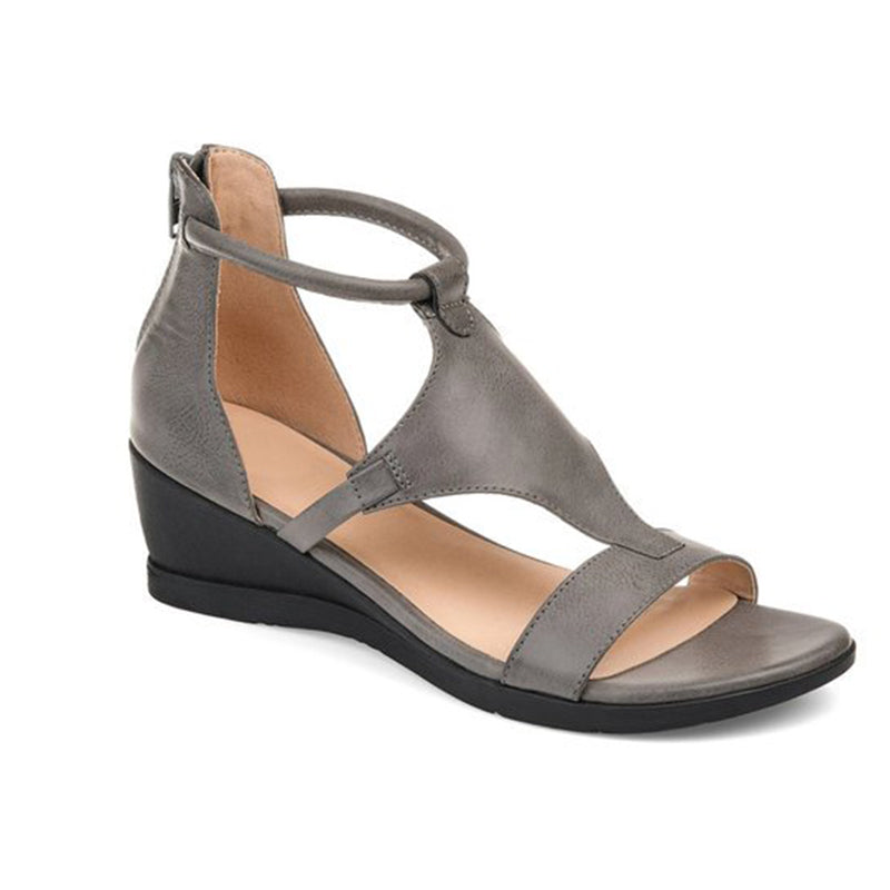 Women's Orthopedic Sandals | Leather, Ankle Strap, Elevated Heel