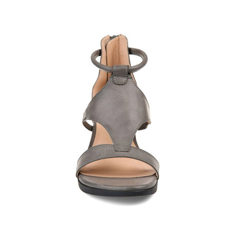 Women's Orthopedic Sandals | Leather, Ankle Strap, Elevated Heel