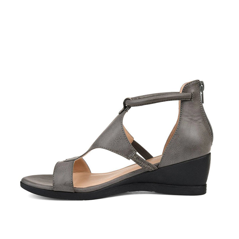 Women's Orthopedic Sandals | Leather, Ankle Strap, Elevated Heel
