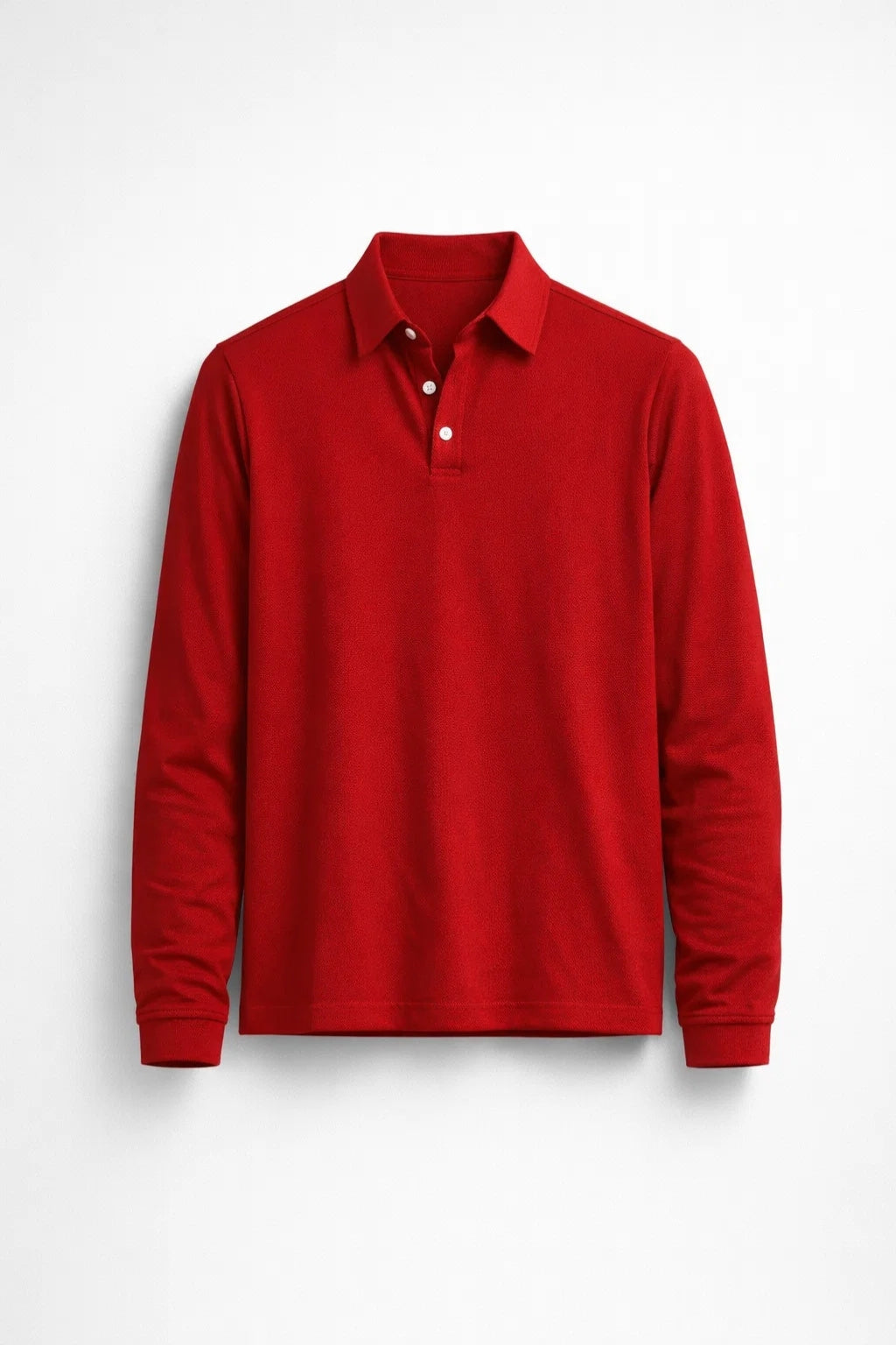 Men's Polo Shirt | Long Sleeve, Classic Collar | Casual