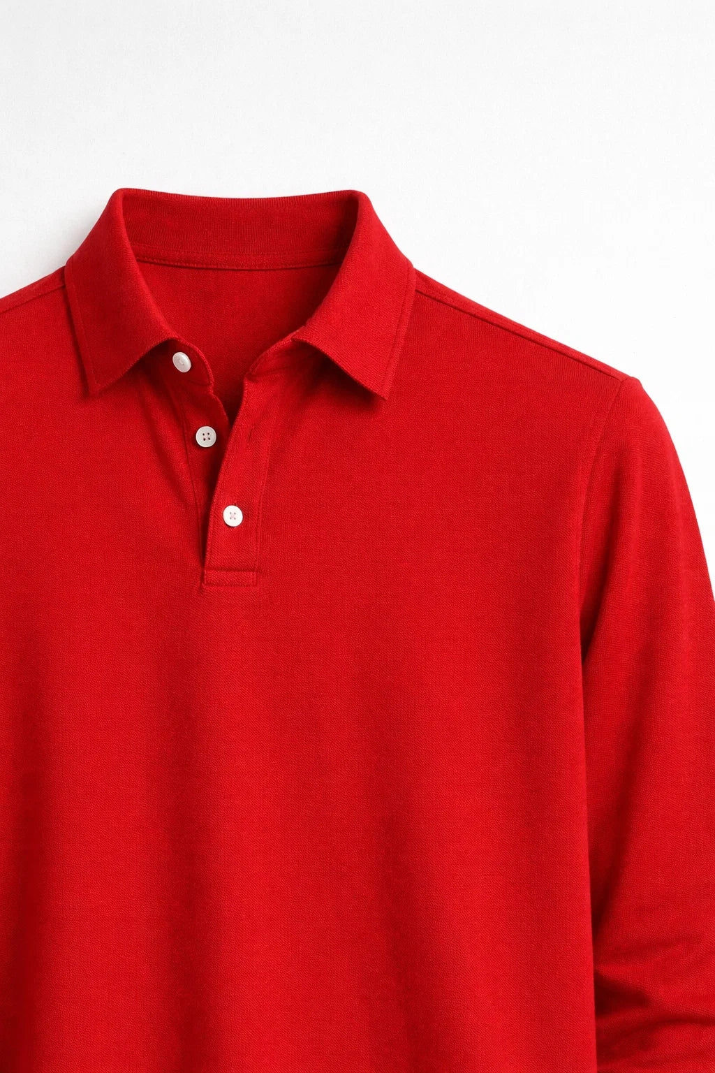 Men's Polo Shirt | Long Sleeve, Classic Collar | Casual