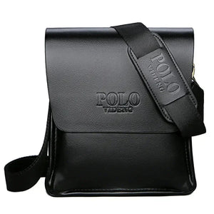 Men's Leather Bag | Secure Compartments, Shoulder Strap | Black, Brown