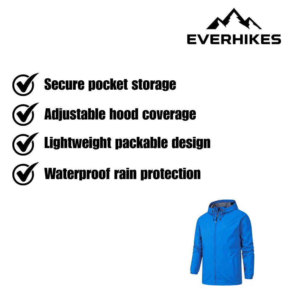 Rain Jacket | Waterproof Breathable Lightweight | Shell