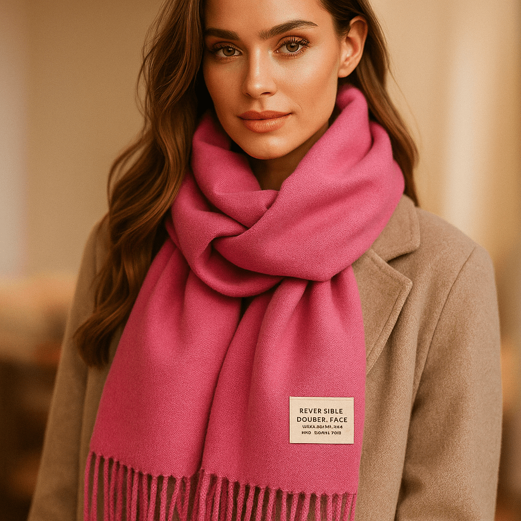 Elena Reversible Scarf - Soft - Elegant - Two-Tone Wrap