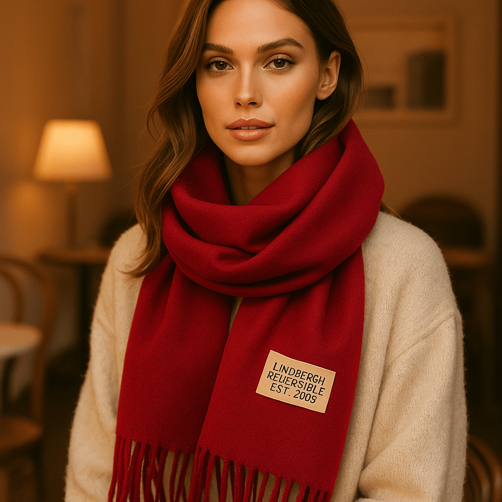 Elena Reversible Scarf - Soft - Elegant - Two-Tone Wrap