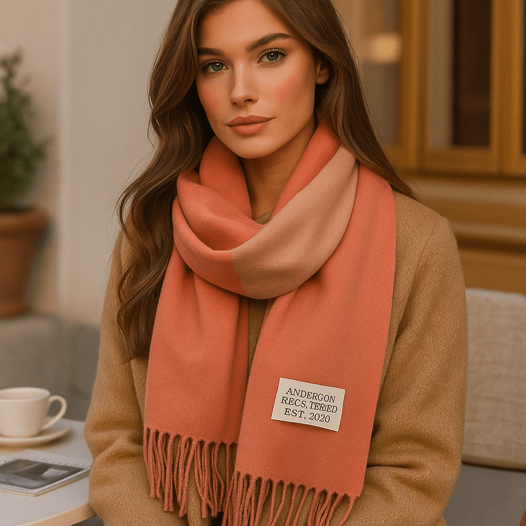 Elena Reversible Scarf - Soft - Elegant - Two-Tone Wrap