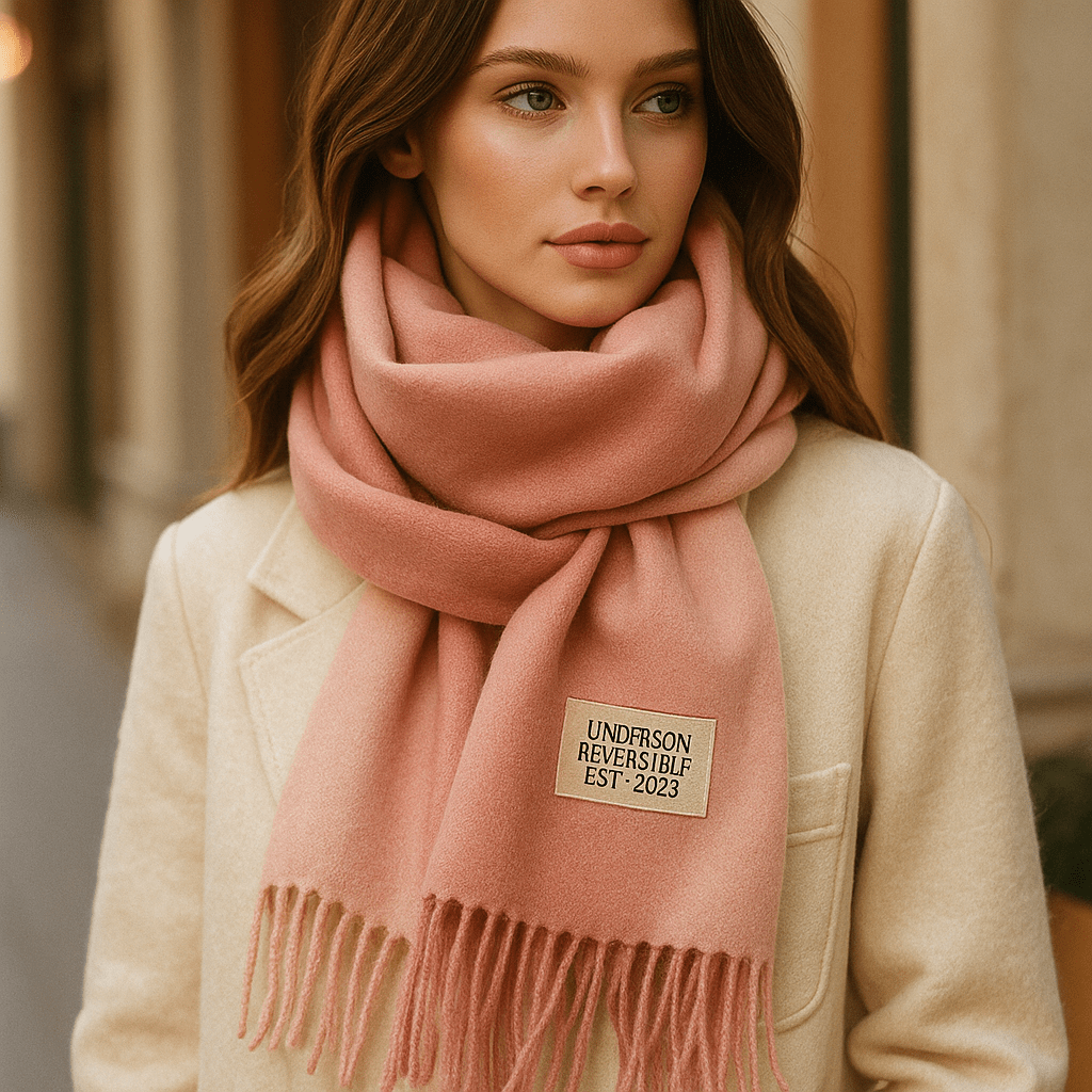 Elena Reversible Scarf - Soft - Elegant - Two-Tone Wrap