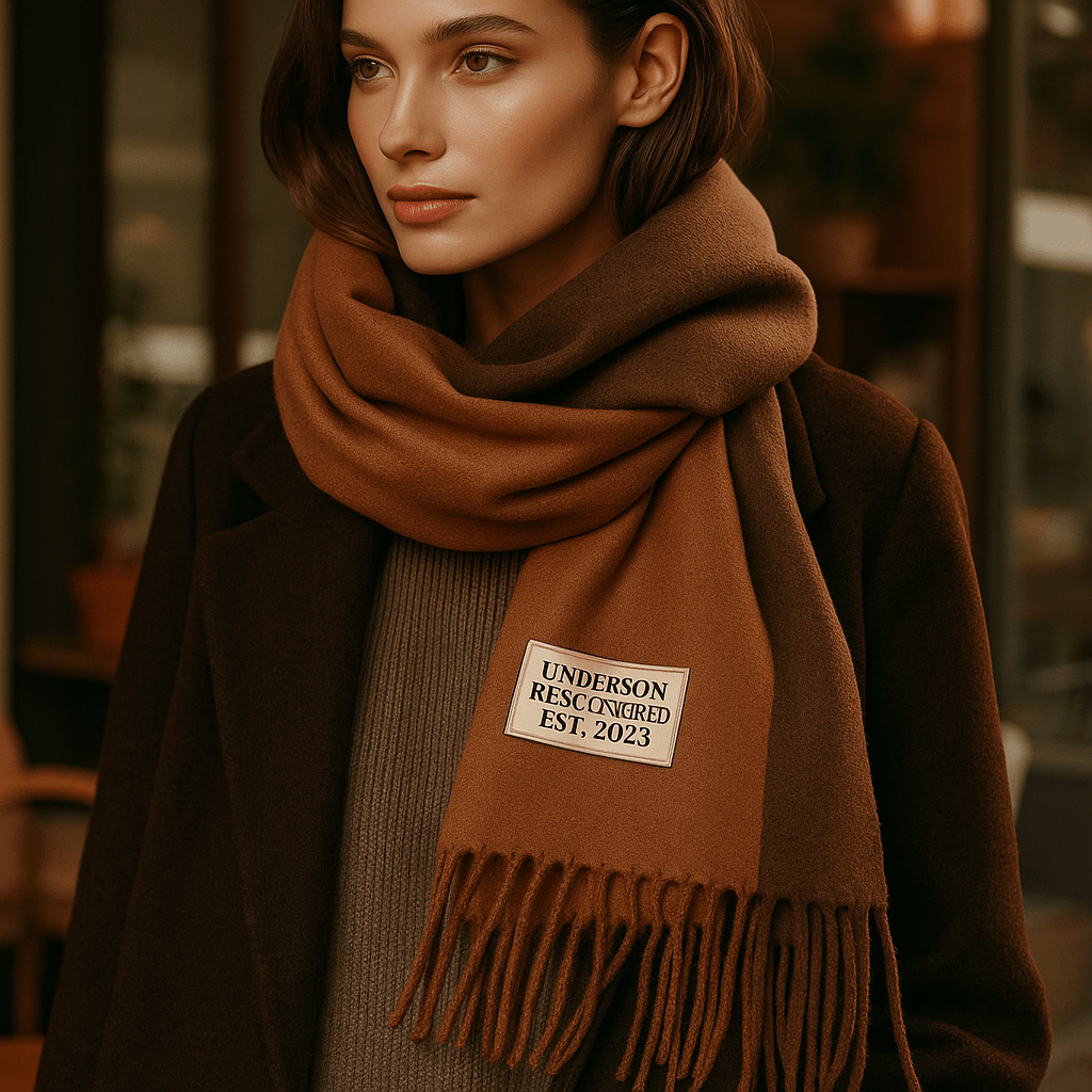 Elena Reversible Scarf - Soft - Elegant - Two-Tone Wrap