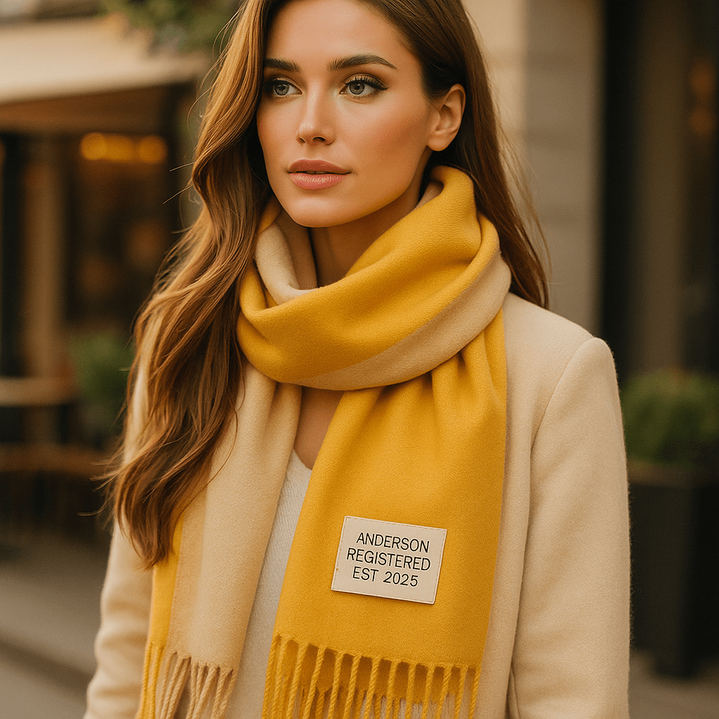 Elena Reversible Scarf - Soft - Elegant - Two-Tone Wrap