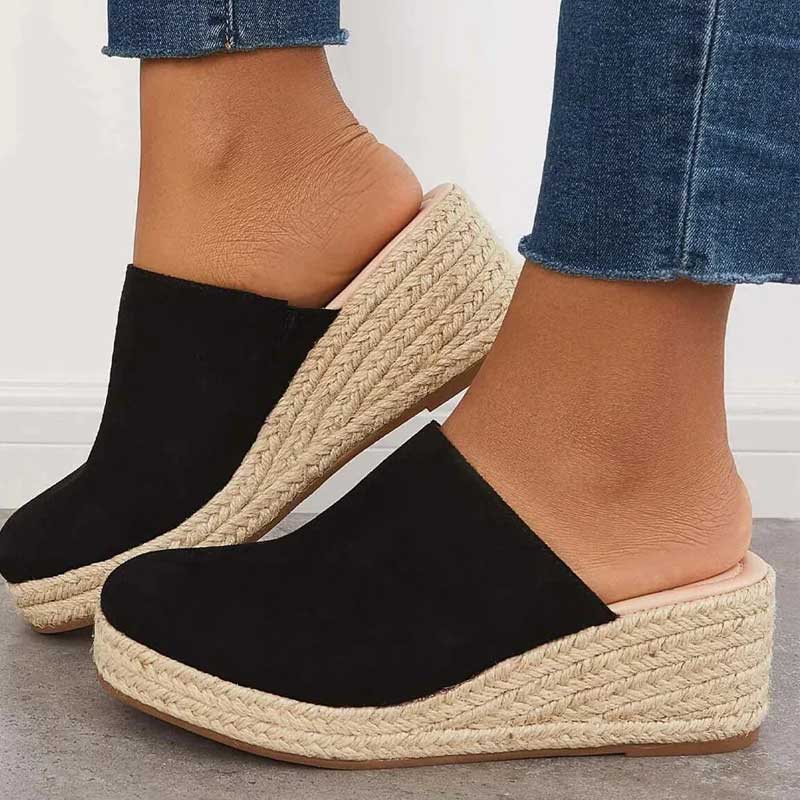 Women's Wedge Mules | Espadrille Style | Comfort & Elegance