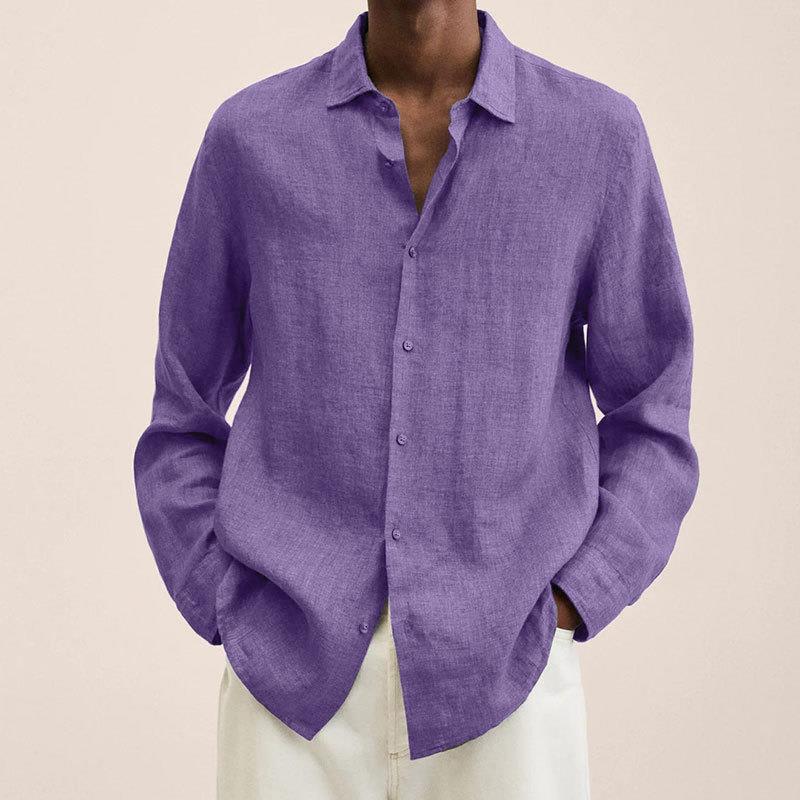 Men’s Linen Long sleeve Shirt | Breathable, lightweight