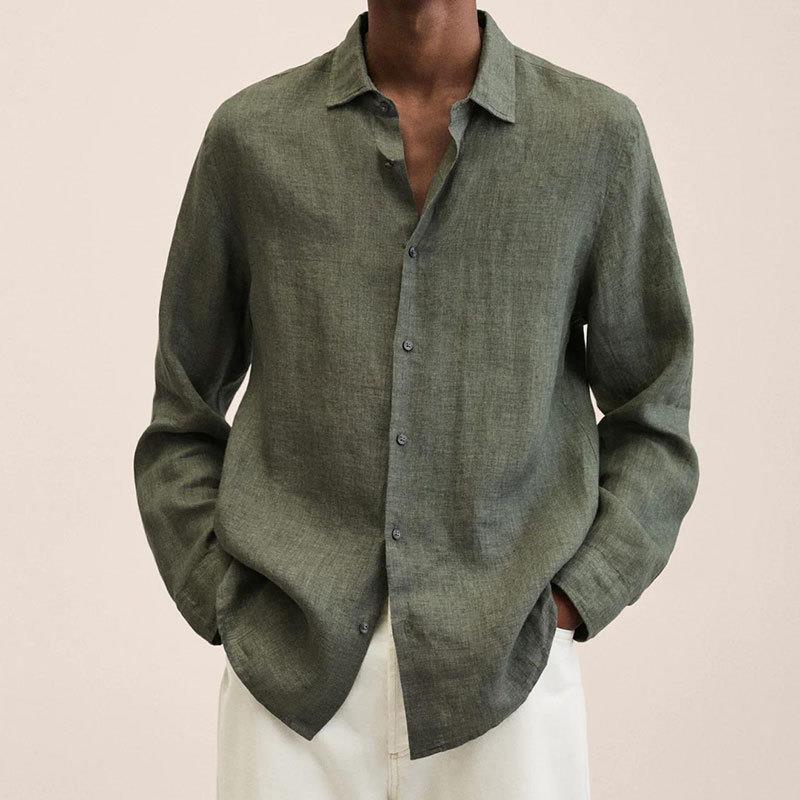 Men’s Linen Long sleeve Shirt | Breathable, lightweight