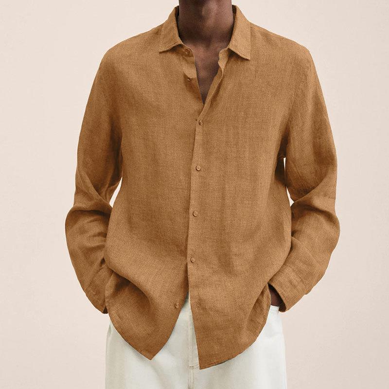 Men’s Linen Long sleeve Shirt | Breathable, lightweight