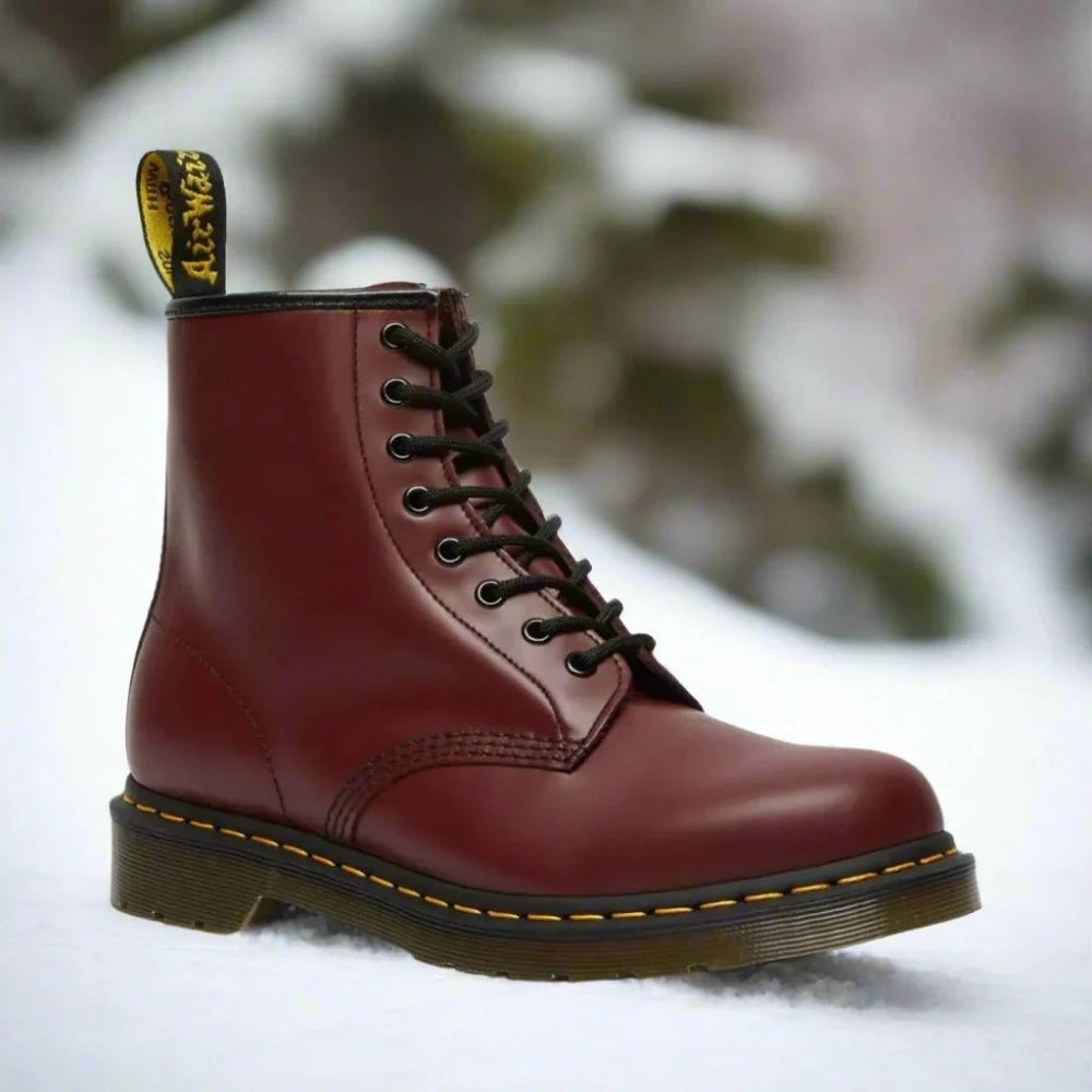Lace up ankle boots with chunky profiled sole in structured upper