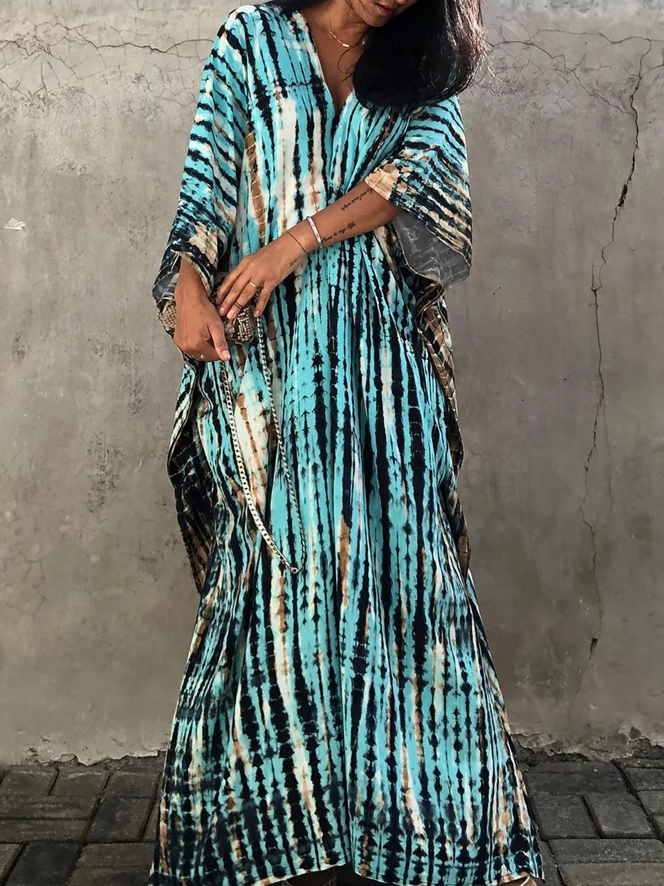 Linen Loose Summer Dress | Kaftan Maxi, Plus Size | Beach Style