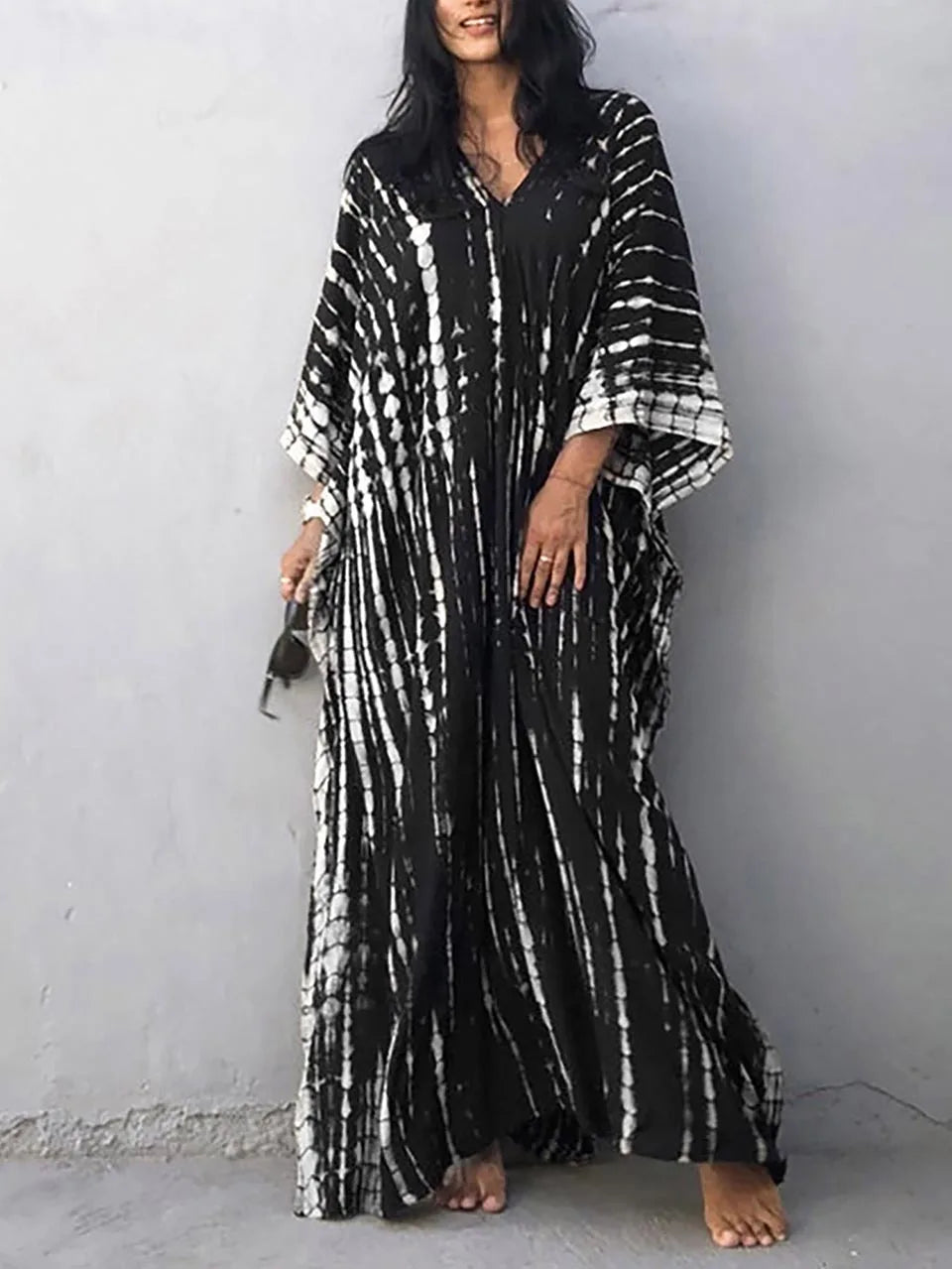 Linen Loose Summer Dress | Kaftan Maxi, Plus Size | Beach Style