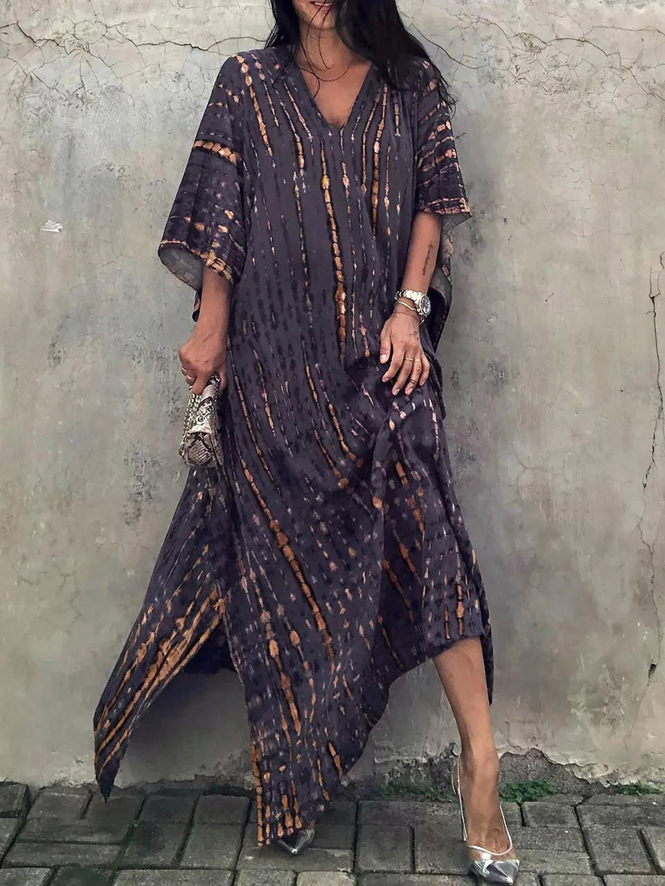 Linen Loose Summer Dress | Kaftan Maxi, Plus Size | Beach Style