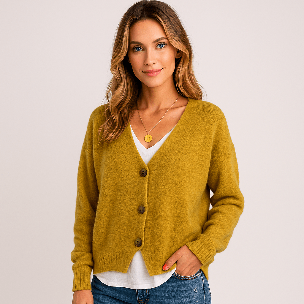 Versatile Stilla V-Neck Cardigan – Effortless Everyday Style