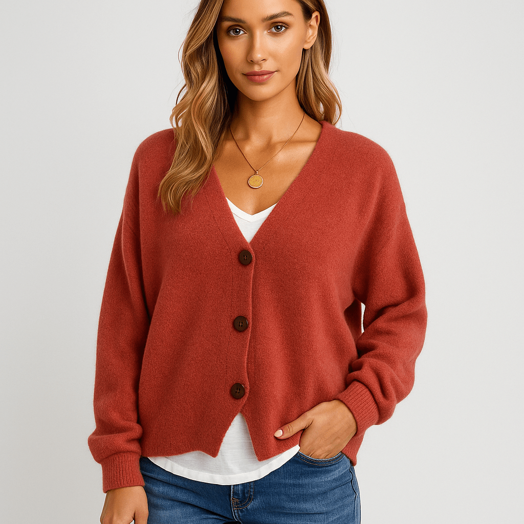 Versatile Stilla V-Neck Cardigan – Effortless Everyday Style