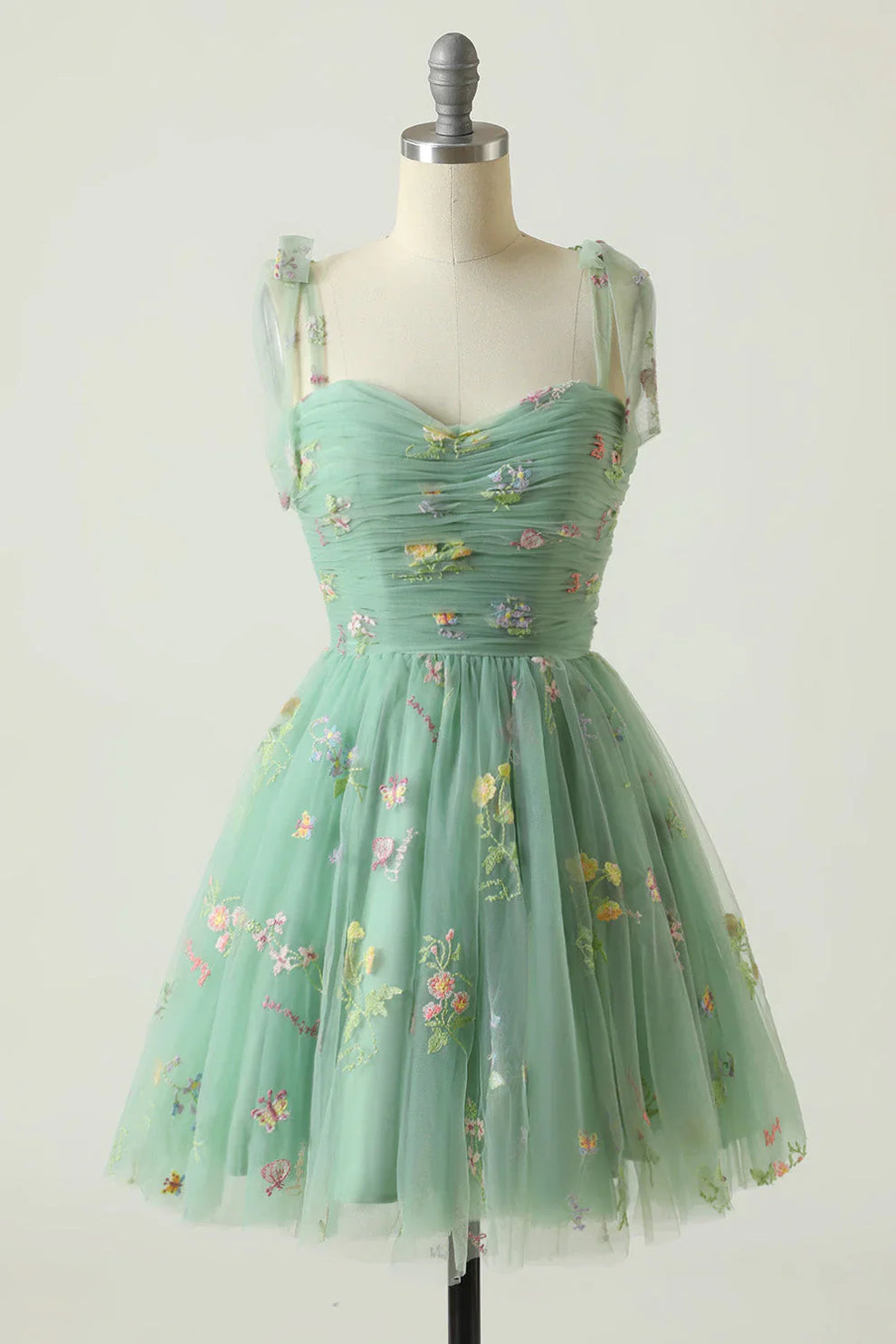Prom Dress | Tulle, Floral Embroidery | Elegant Formal Wear