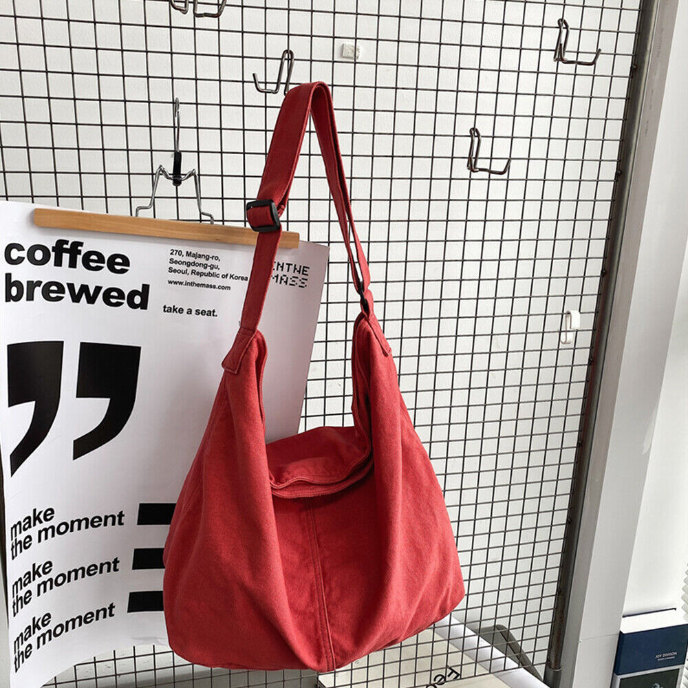 Canvas Shoulder Bag | Oversized, Casual | Tote Handbag