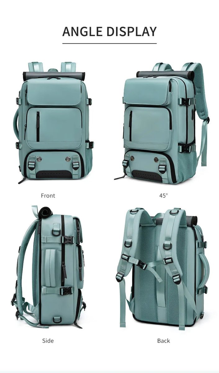 Travel Backpack | Waterproof, USB Port, Shoe Compartment, Anti-theft Pocket