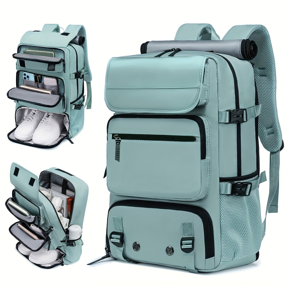 Travel Backpack | Waterproof, USB Port, Shoe Compartment, Anti-theft Pocket