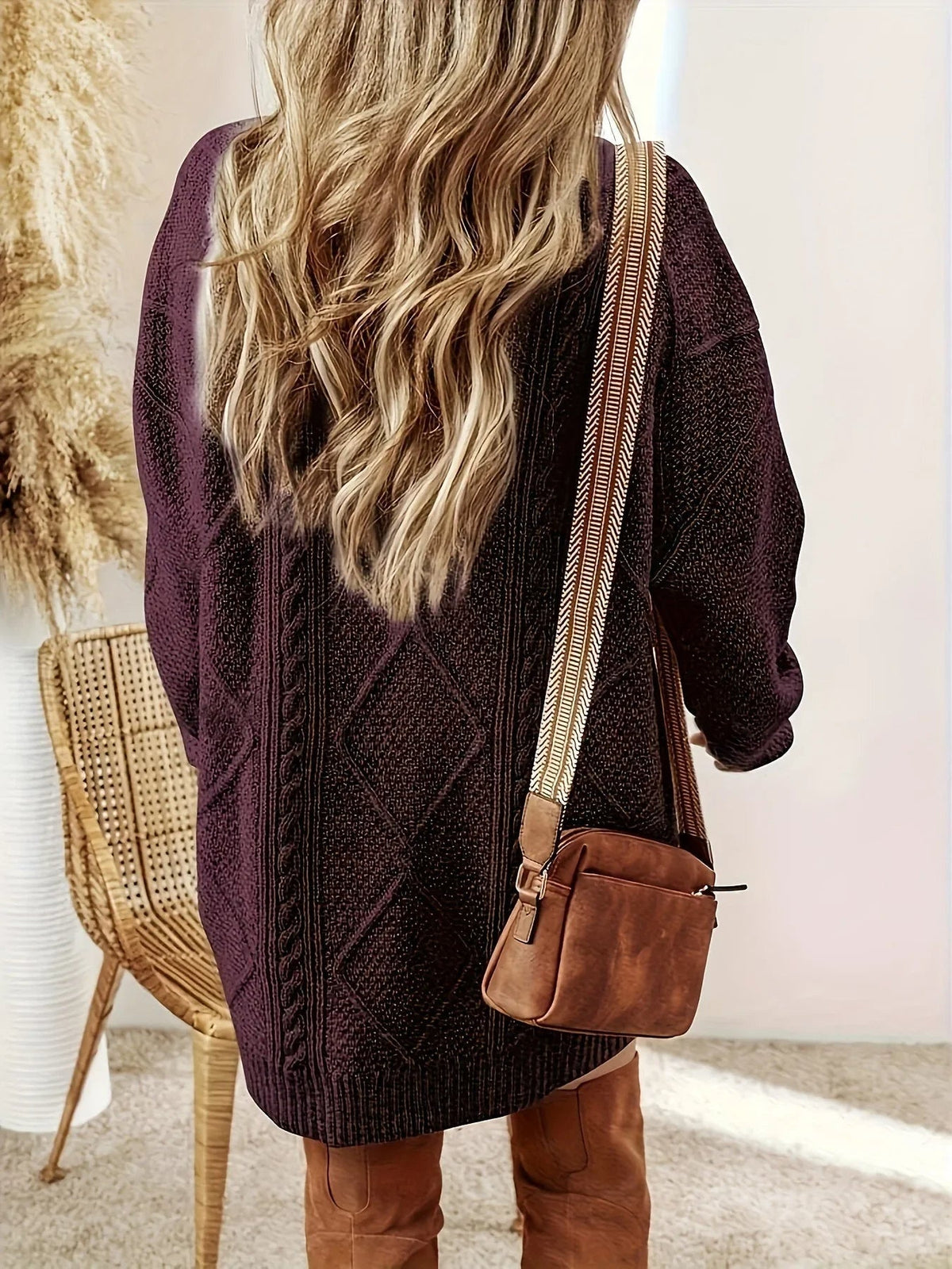 Jumper Dress | Cable Knit, Oversized Fit | Women’s Cozy Knitwear