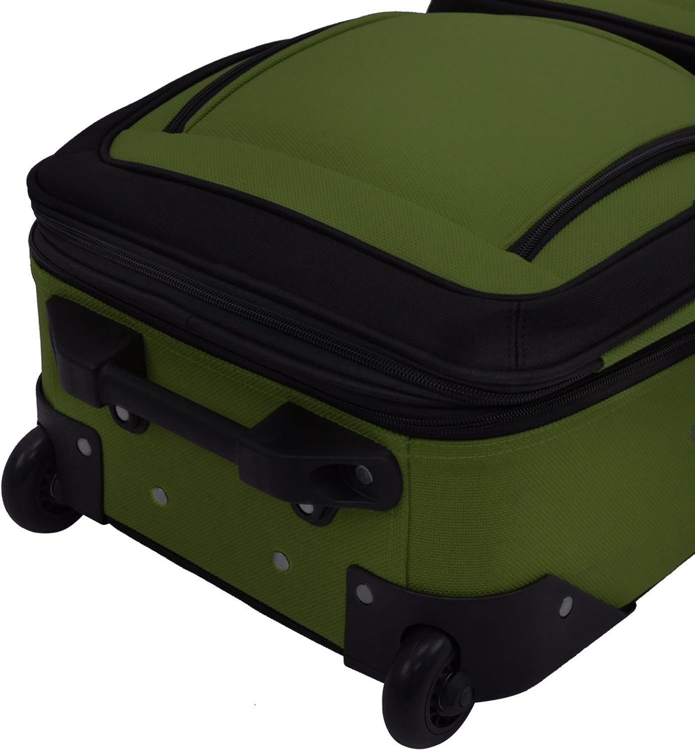 2-piece luggage set | Soft, expandable | Rolling wheels