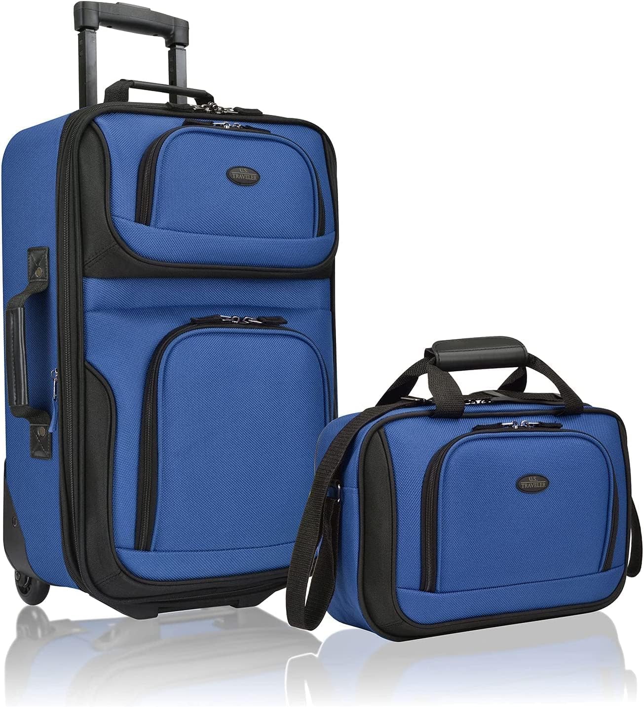 2-piece luggage set | Soft, expandable | Rolling wheels