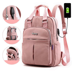 Schoolbag with USB Port | Waterproof, Anti-Theft, Multi-Compartment