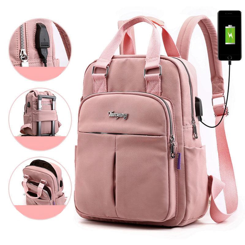 Schoolbag with USB Port | Waterproof, Anti-Theft, Multi-Compartment