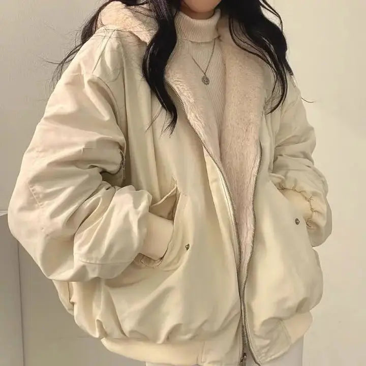 Oversized Bomber Jacket Women | Teddy, Winter Warm