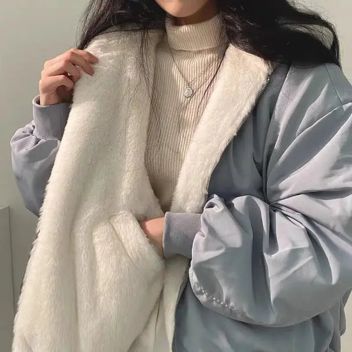 Oversized Bomber Jacket Women | Teddy, Winter Warm