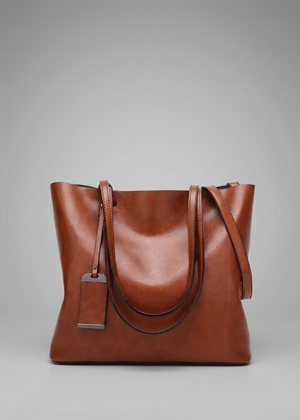 Vegan Leather Work Tote | Vintage Patina, Laptop Bag
