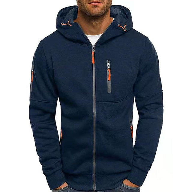 Men's Hoodie Sweatshirt | Polyester Cotton, Front Pockets, Drawstring