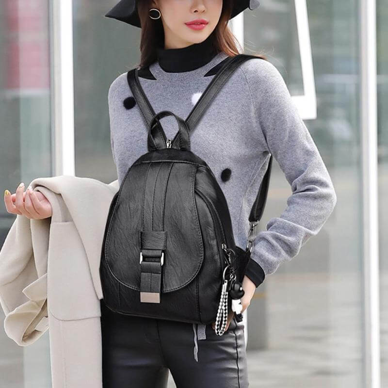 Women's Backpack | Waterproof Leather, Travel Bag | Organized