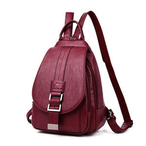 Women's Backpack | Waterproof Leather, Travel Bag | Organized