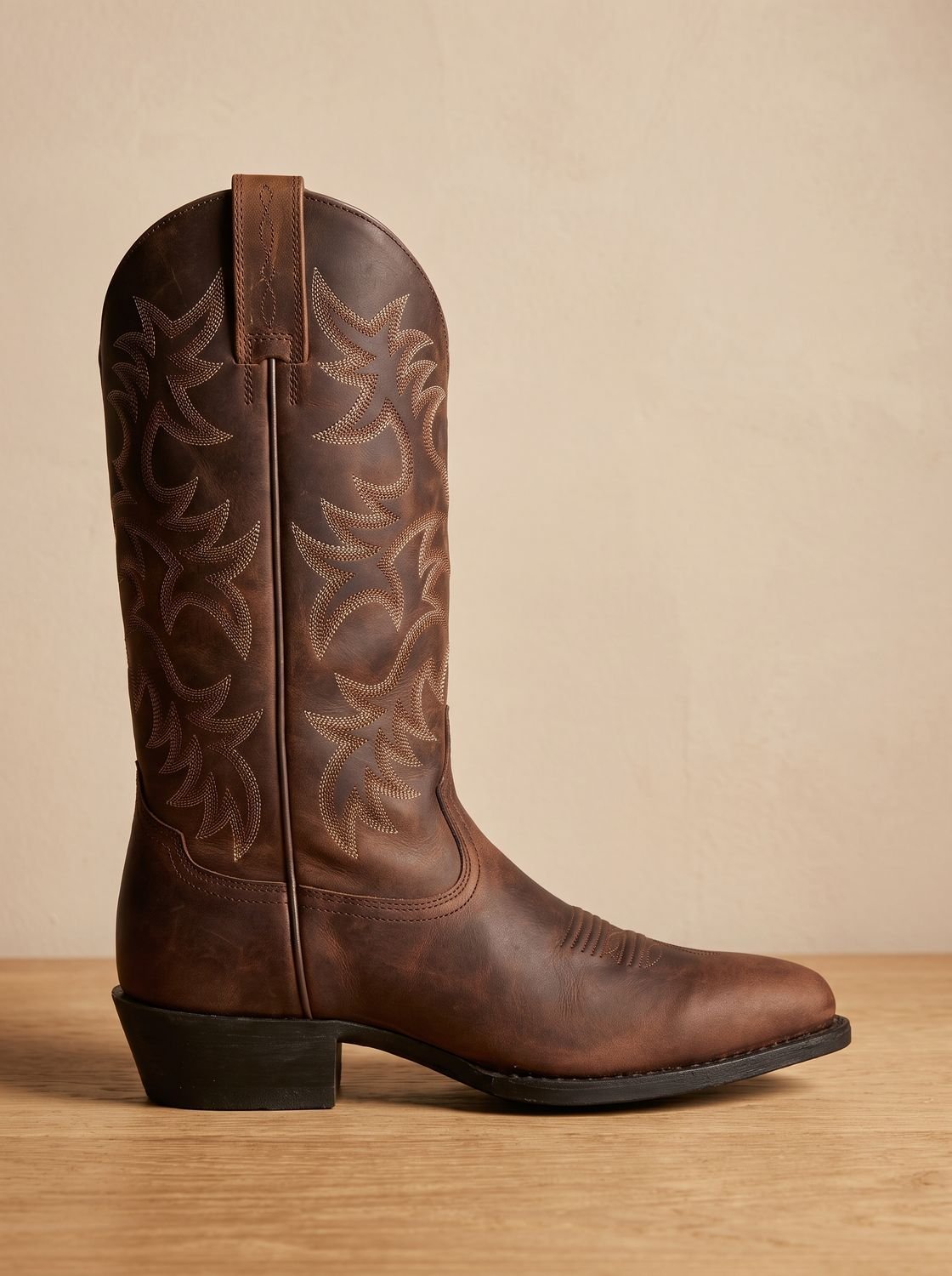 Women embroidered mid-calf block heel cowboy boots pointed toe western style