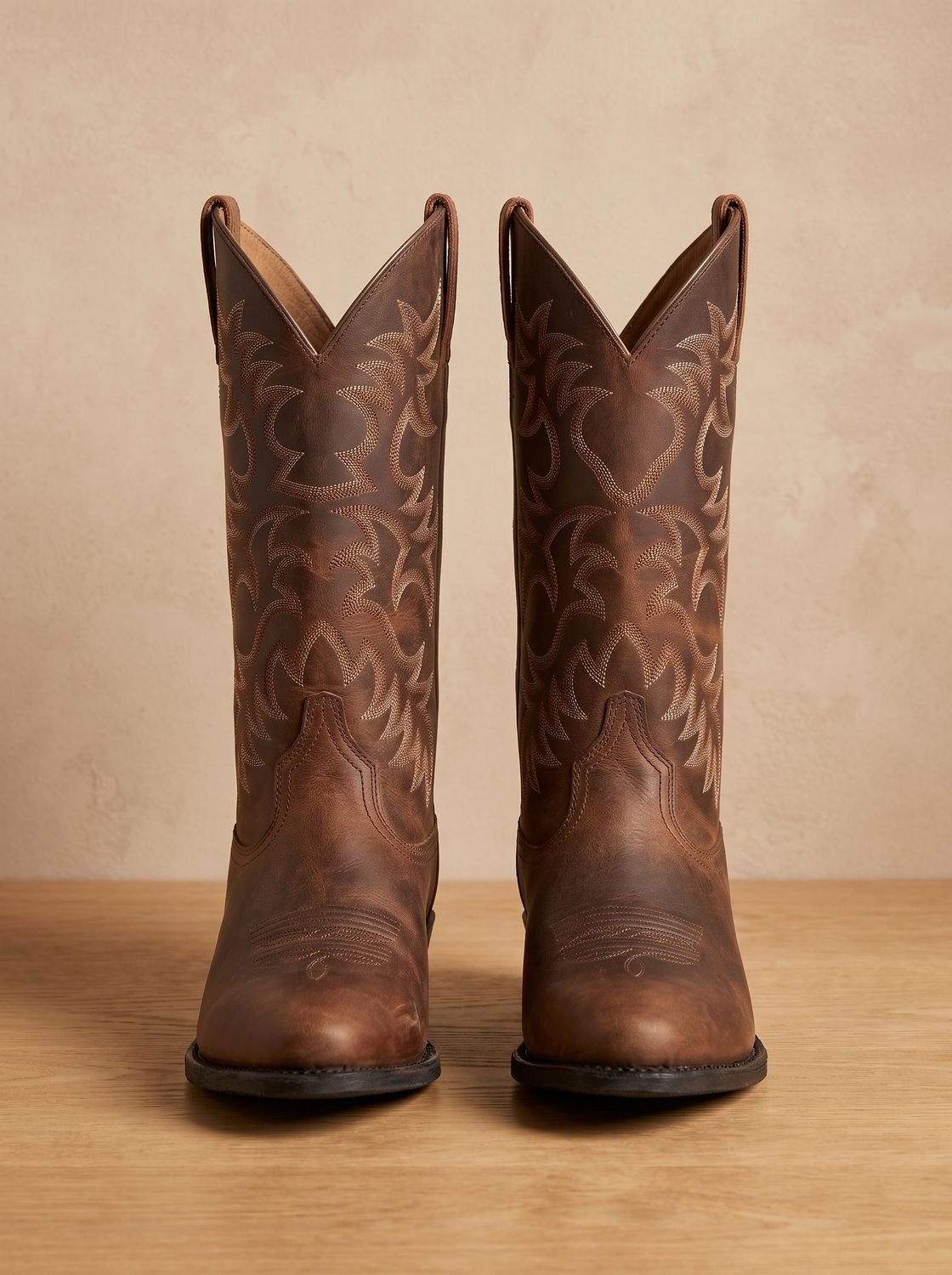 Women embroidered mid-calf block heel cowboy boots pointed toe western style