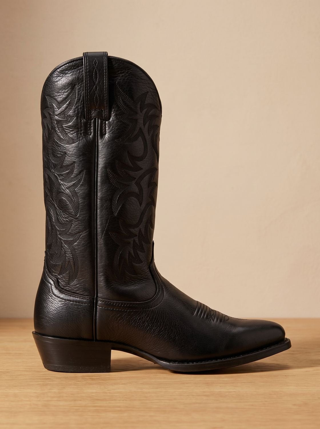 Women embroidered mid-calf block heel cowboy boots pointed toe western style