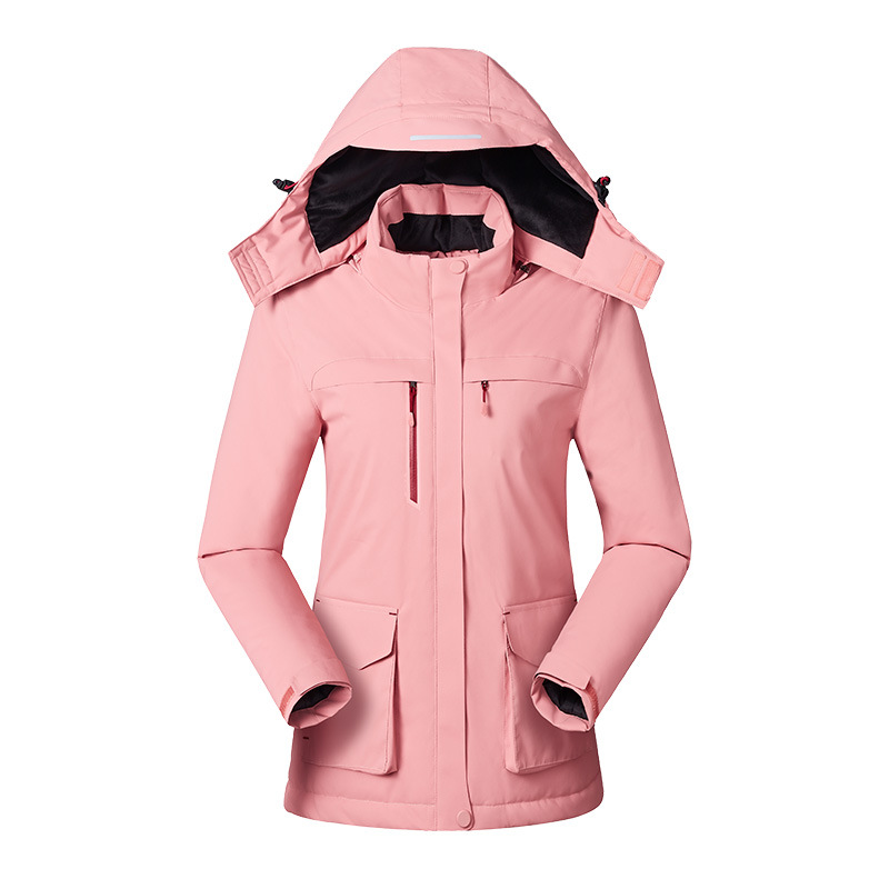 Women's Heated Jacket | USB Power, 3 Heat Zones | Hooded