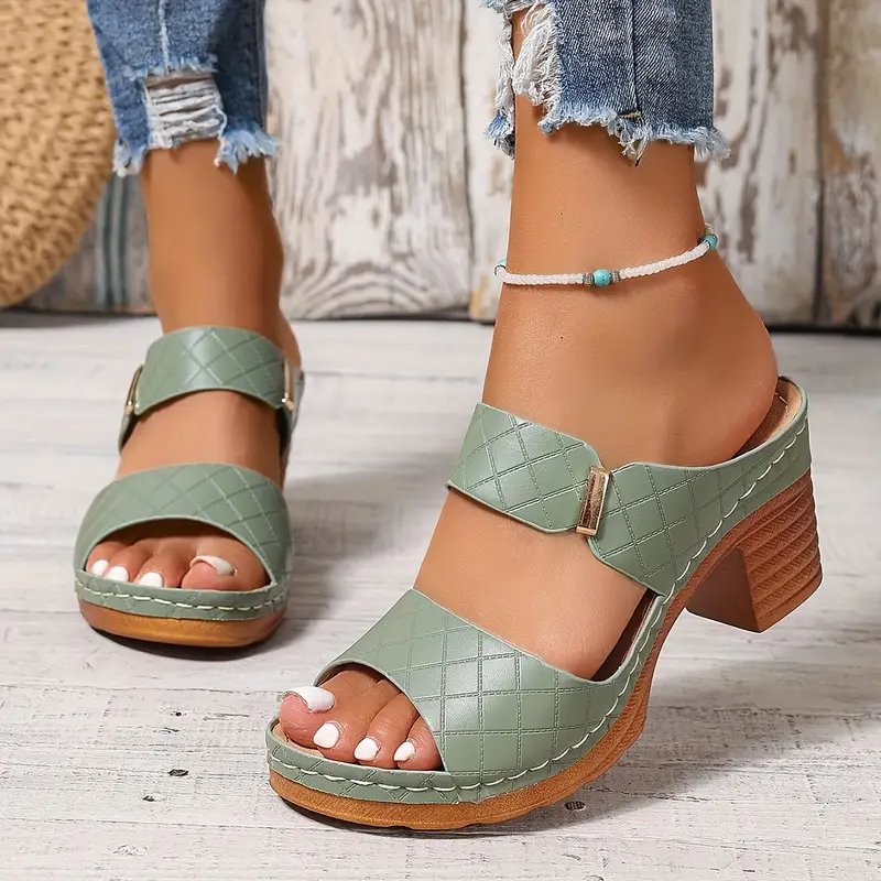 Women's Orthopedic Sandals | Leather, Cushioned Block Heel